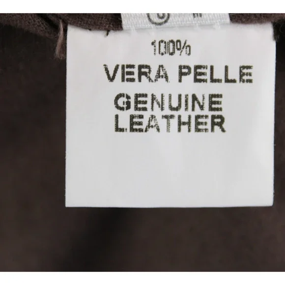 Hettabretz NWD Wool / Suede Leather Vest Size 48 (~ Medium US) In Brown & Blue